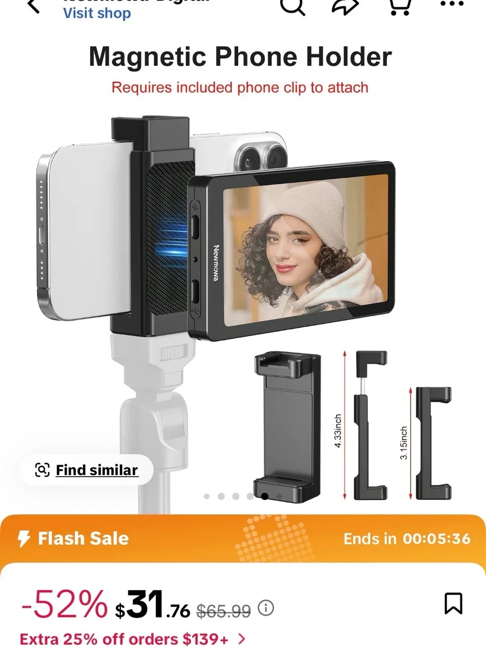 Vlog Screen for iPhone 13 Pro Max - Blue